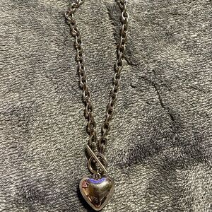 Silver Heart Pendant Necklace